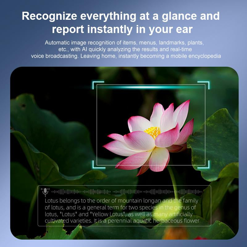 Smart Bluetooth Glasses with Camera, 1080P Video Recording Wearable Glasses, Multifunctional Wireless Audio Glasses with Headphone, Outdoor Sports Camera Sunglasses with Intelligent Voice Assistant, Anti-Blue Light Protection Eyeglass